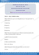 Đề thi giữa kì 2 Văn 6 Kết nối tri thức - Đề số 5